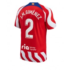 Atletico Madrid Jose Gimenez #2 Hjemmedrakt 2022-23 Kortermet
